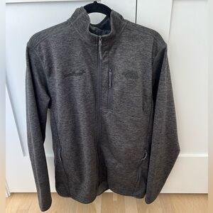 Gray Men’s North Face Credit Suisse Zip Up Fleece Jacket [Large]